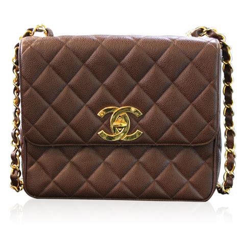 chanel shoulder bag brown|Chanel shoulder bag ioffer.